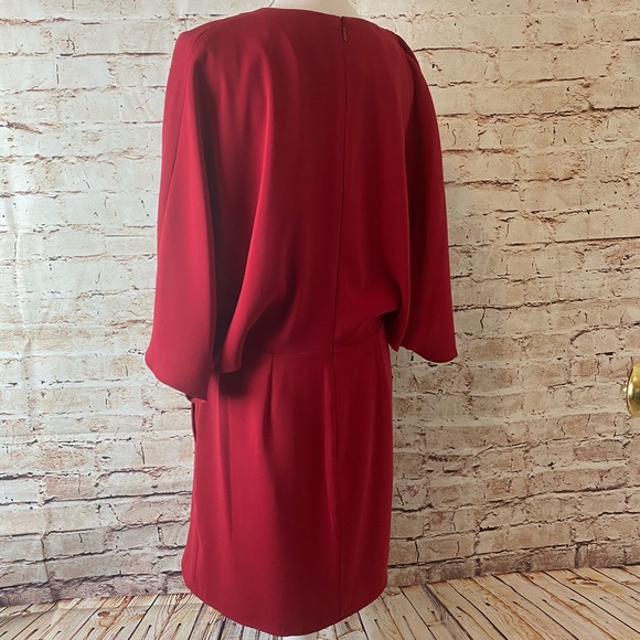 NWT Halston Heritage Drape Dolman A Line Dress - Picture 10 of 13
